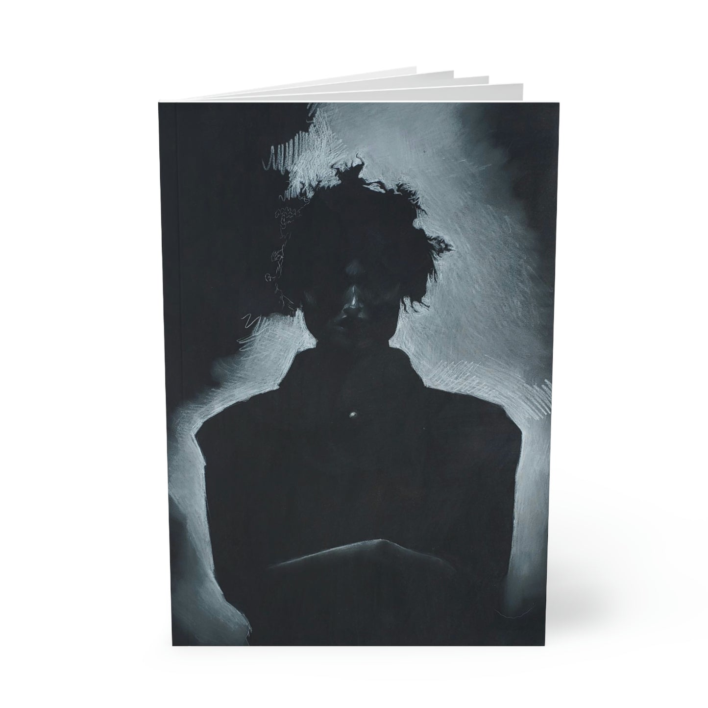 Woman in Black Softcover Notebook
